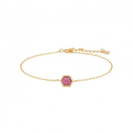 PULSERA DE PLATA HEXGONO
