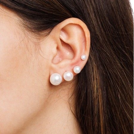 BALL PEARL EARRINGS