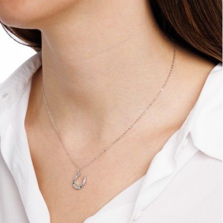 SHINY HORSESHOE NECKLACE