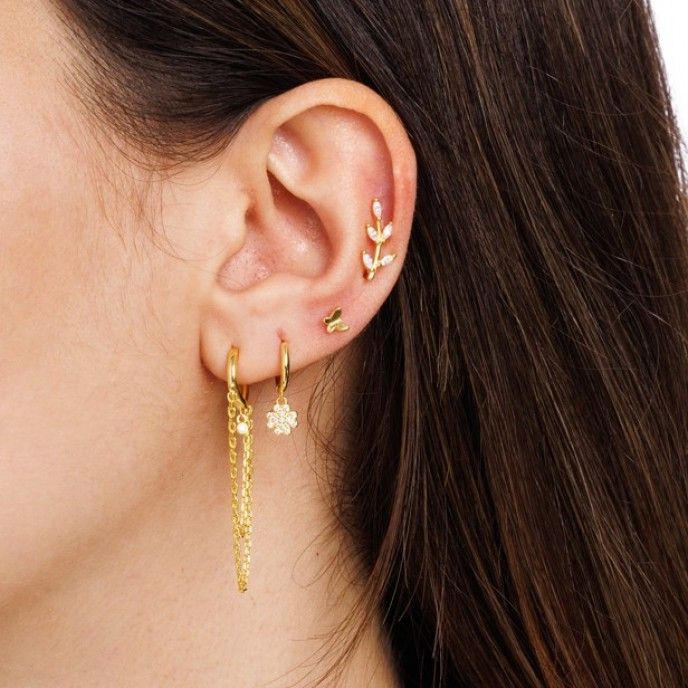 EAR CUFF TREPADOR FOLHAS