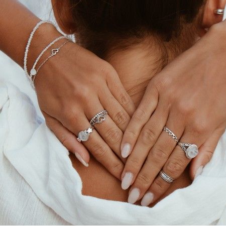 SILVER BRACELET WITH HEART