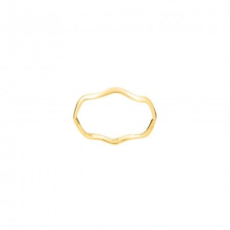 CORRUGATED SILVER RING