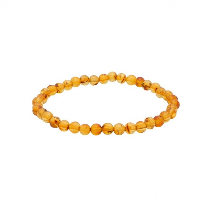 BRACELET WITH AMBER BEADS