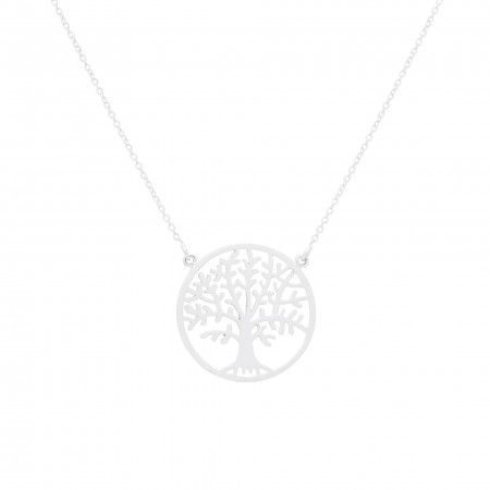SILVER NECKLACE WITH TREE OF LIFE