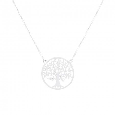 SILVER NECKLACE WITH TREE OF LIFE