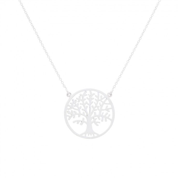 SILVER NECKLACE WITH TREE OF LIFE