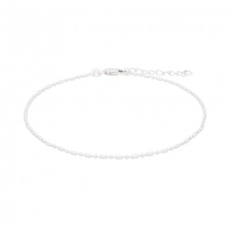 SILVER ANKLET WITH PIPES