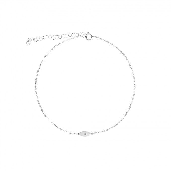 SILVER EYE ANKLETH BRACELET