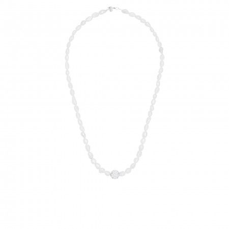 SILVER CHOKER WITH PEARLS SILVER CHOKER WITH PEARLS