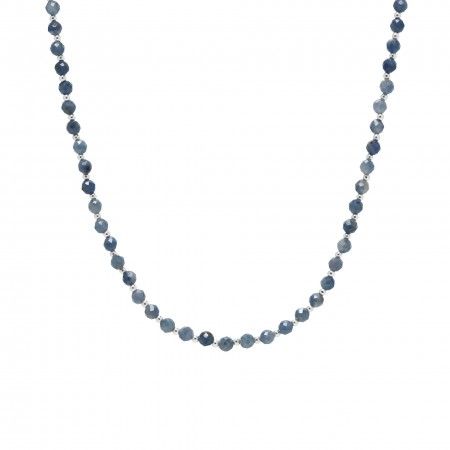 SILVER NECKLACE SAPPHIRE