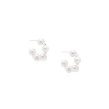 HOOPS WITH PEARLS