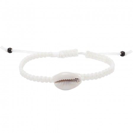 MACRAME BRACELET WITH WHELK SHELL