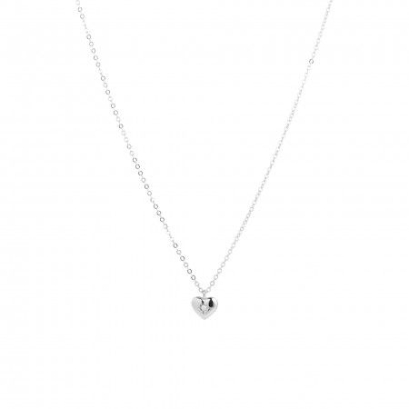 SILVER NECKLACE WITH HEART SILVER NECKLACE WITH HEART