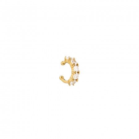 PENDIENTE EAR CUFF DE ACERO BRILLANTE