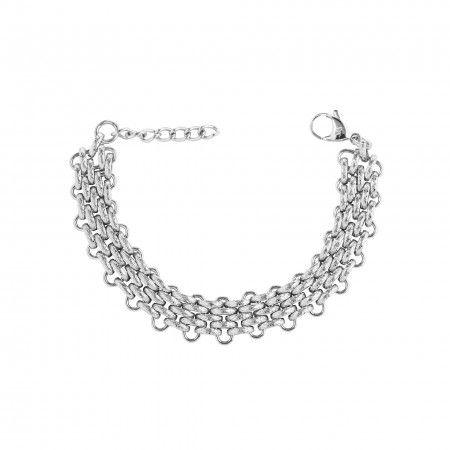 CHAIN SHAPED STEEL BRACELET