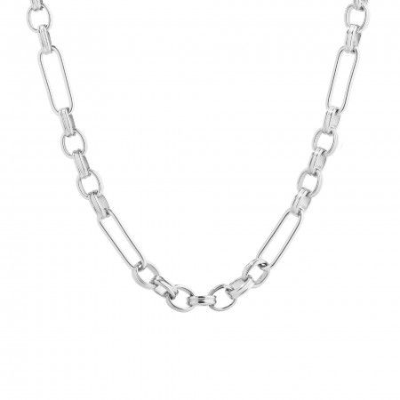 STEEL NECKLACE WITH LINKS