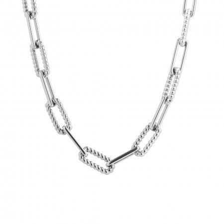 STEEL NECKLACE WITH LINKS