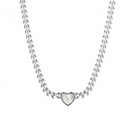 STEEL NECKLACE WITH HEART