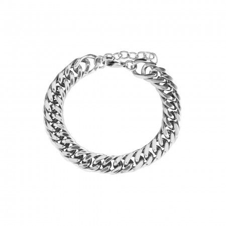 CHAIN SHAPED STEEL BRACELET