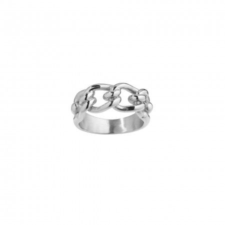 ANILLO DE ACERO CON CADENA