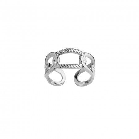 STEEL RING WITH LINKS