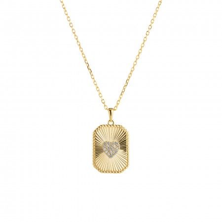 SILVER NECKLACE WITH HEART