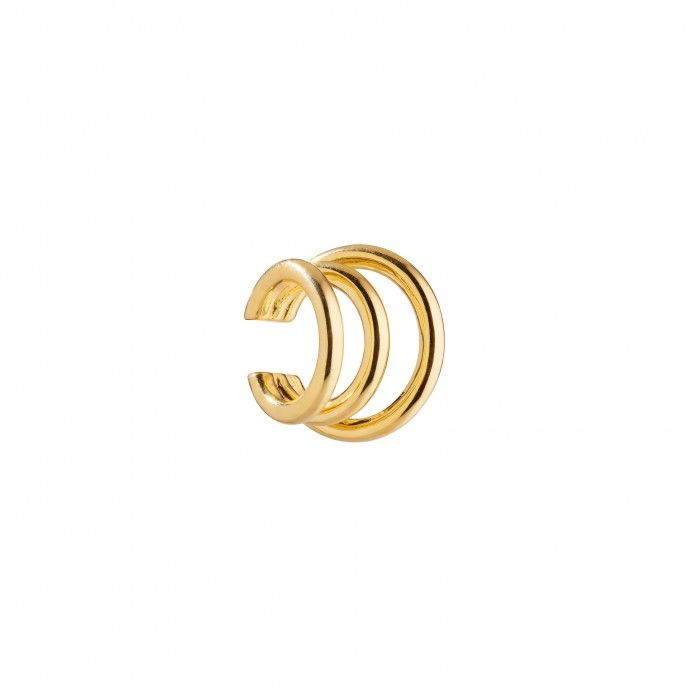 TRIPLE EFFECT SILVER EAR CUFF