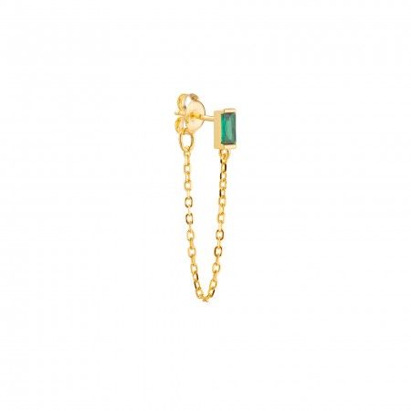 SILVER EARRING WITH CHAIN
