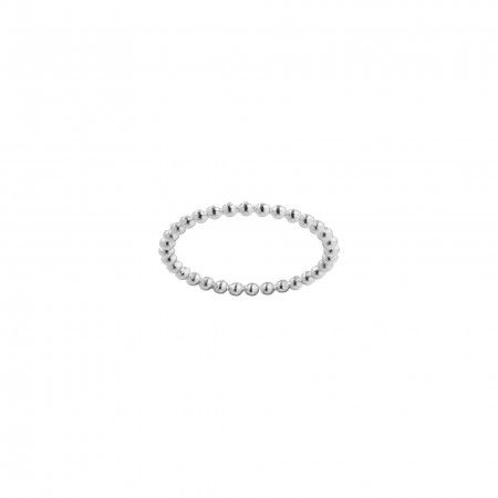 STEEL RING WITH BEADS STEEL RING WITH BEADS