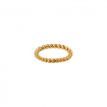 TWISTED SHAPED STEEL RING