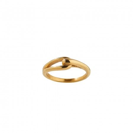 STEEL RING WITH KNOT
