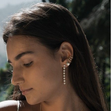 TRIPLE EFFECT SILVER EAR CUFF TRIPLE EFFECT SILVER EAR CUFF