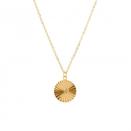 STEEL NECKLACE WITH WHEEL