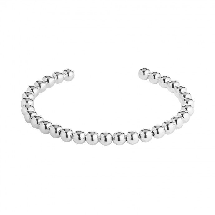 SILVER BRACELET WITH BEADS