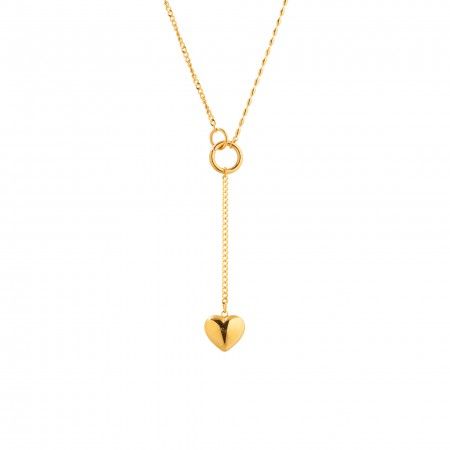 STEEL NECKLACE WITH HEART