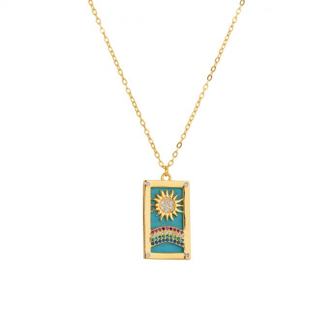RAINBOW SILVER NECKLACE