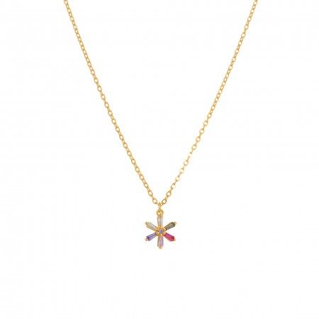 FLOWER SILVER NECKLACE