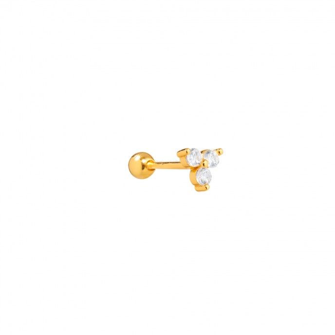 SILVER PIERCING WITH ZIRCONS