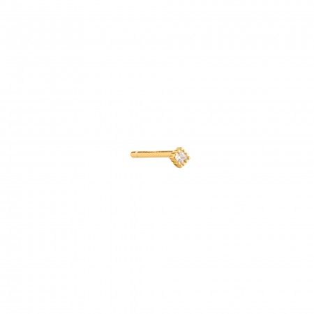 SQUARE SILVER EARRING