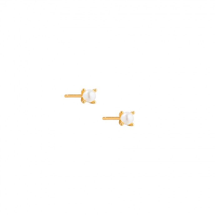 SILVER EARRINGS WITH PEARL