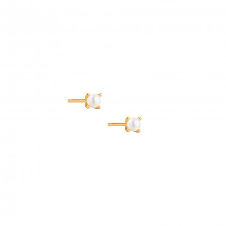 SILVER EARRINGS WITH PEARL