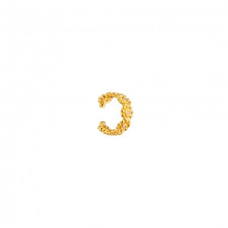 FLOWERS SILVER EAR CUFF