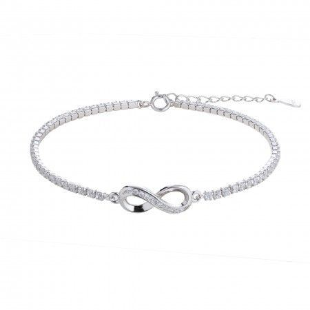 SILVER BRACELET WITH INFINITE