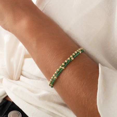 PULSERA DE PIEDRAS ÁGATA VERDE PULSERA DE PIEDRAS ÁGATA VERDE
