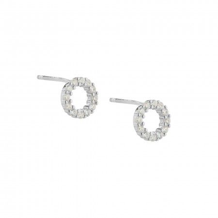 WHEEL SILVER EARRINGS