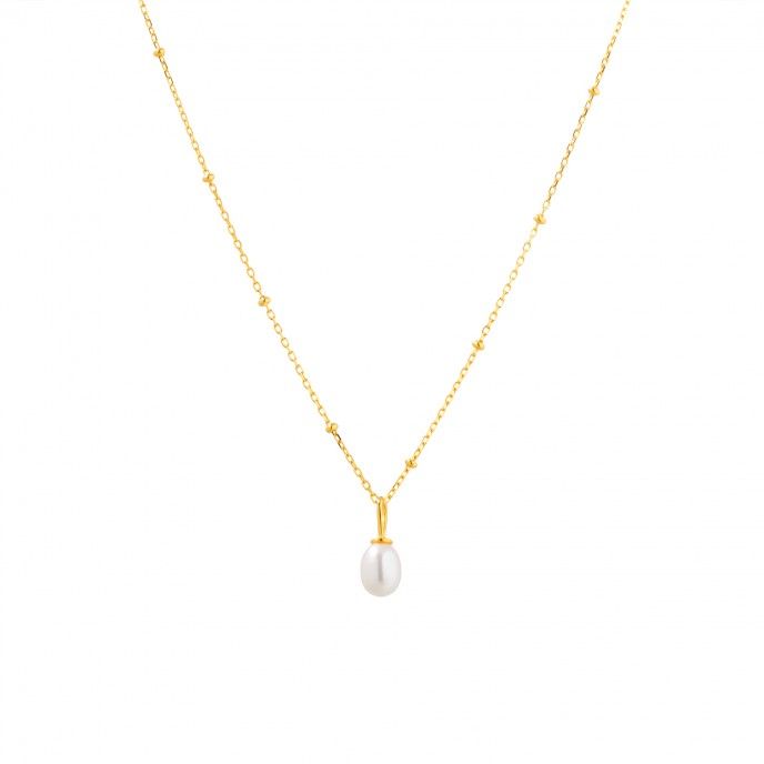 SILVER NECKLACE WITH PEARL