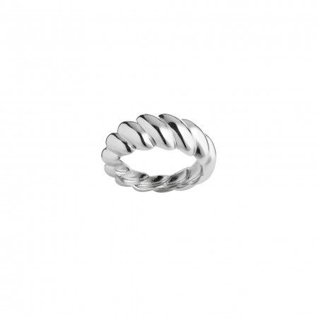 TWISTED SILVER RING