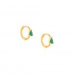Gold Plated Silver - Green