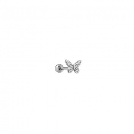 SILVER PIERCING WITH BUTTERFLY