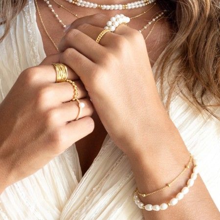 SHINY PEARL RING